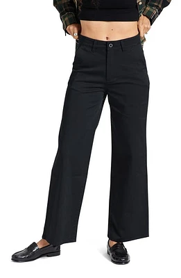 Brixton Victory High Waist Wide Leg Pants Black at Nordstrom,