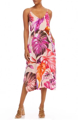 Karen Kane Floral Print Midi Sundress White at Nordstrom,