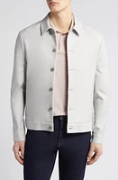 Ted Baker London Felix Cotton Blend Chore Jacket Light Grey at Nordstrom,