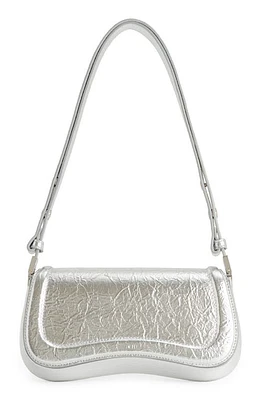 JW PEI Joy Metallic Faux Leather Shoulder Bag in Silver at Nordstrom