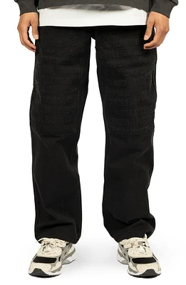 PLEASURES Impact Oversize Double Knee Pants Black at Nordstrom,