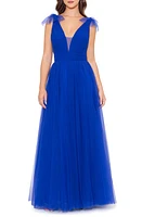 Betsy & Adam Tie Detail Ballgown at Nordstrom,