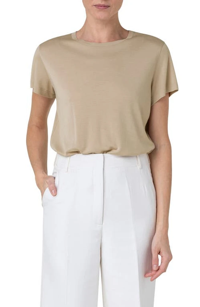 Akris Cupro T-Shirt Sand at Nordstrom,