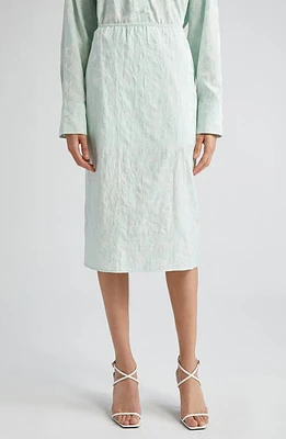 BITE Studios Floral Jacquard Organic Cotton Blend Skirt Pale Opal at Nordstrom, Us