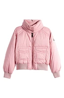 Moncler Kids' Jucar Quilted Down Bomber Jacket Pink at Nordstrom,