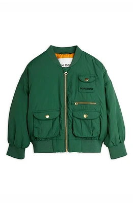 Mini Rodini Kids' Baseball Jacket Green at Nordstrom,