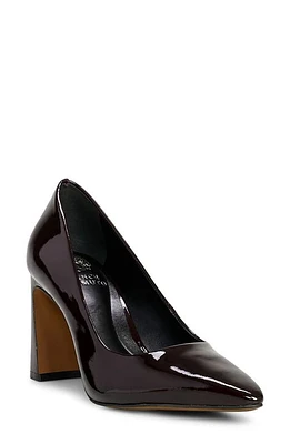 Vince Camuto Dalmanara Pointed Toe Pump in Petit Sirah Brushed Patent at Nordstrom, Size 7