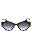 DIFF Linnea 55mm Oval Sunglasses in Truffle/Grey Gradient at Nordstrom