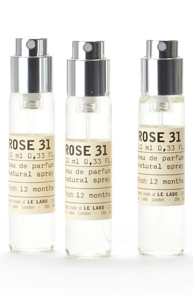 Le Labo Rose 31 Eau de Parfum Travel Tube Refill Trio at Nordstrom