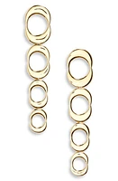 Monica Vinader Kissing Moon 2-Tone Linear Drop Earrings in 18Ct Gold Vermeil at Nordstrom