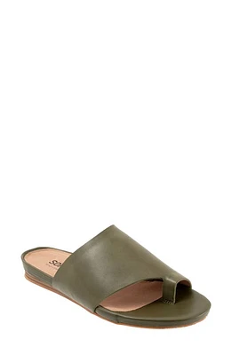 SoftWalk Corsica Slide Sandal in Dark Olive at Nordstrom, Size 8.5