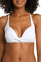 La Blanca Keyhole Banded Bikini Top White at Nordstrom,