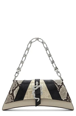 ALDO Scallyx Faux Leather Shoulder Bag in Black/Gold Multi at Nordstrom