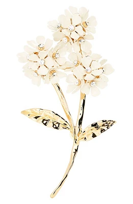 Carolina Herrera Cluster Flower Brooch in White at Nordstrom