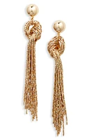 Nordstrom Knotted Fringe Earrings in Gold at Nordstrom