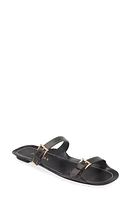 Prada Sandali Two-Strap Flat Sandal Nero at Nordstrom,