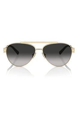 Tiffany & Co. 59mm Gradient Pilot Sunglasses in Pale Gold at Nordstrom