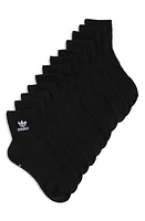 adidas Originals Trefoil 6-Pack Ankle Socks in Black at Nordstrom