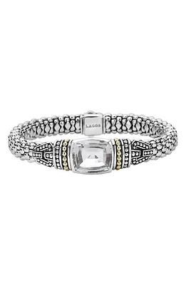 LAGOS Caviar Color Semiprecious Stone Bracelet in White Topaz at Nordstrom, Size Medium