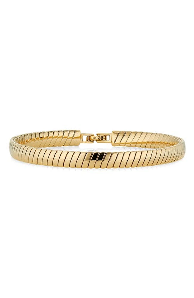 Nadri Cleo Omega Line Bracelet in Gold at Nordstrom