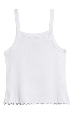 Nordstrom Kids' Rib Lettuce Edge Tank at