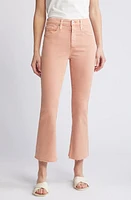 AG Farrah High Waist Raw Hem Crop Bootcut Jeans Sulfur at Nordstrom,