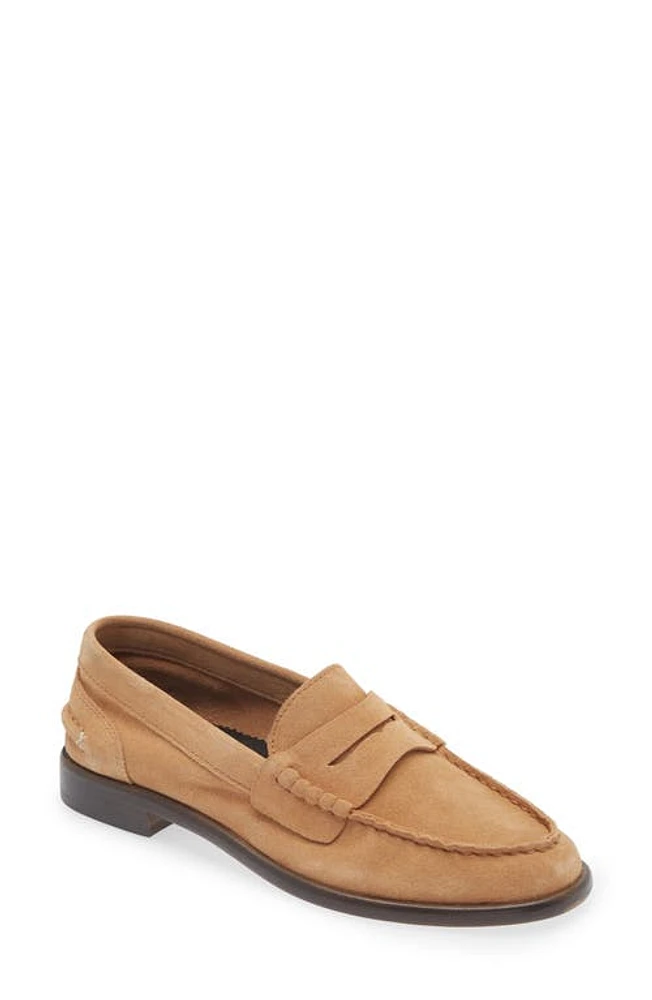 rag & bone Carter Penny Loafer Oak Brown Suede at Nordstrom,