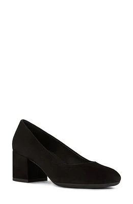 Geox Eleana Pump Black Suede at Nordstrom,