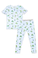 Bellabu Bear Kids' Frogs Fitted Two-Piece Pajamas at Nordstrom, Size 18-24M