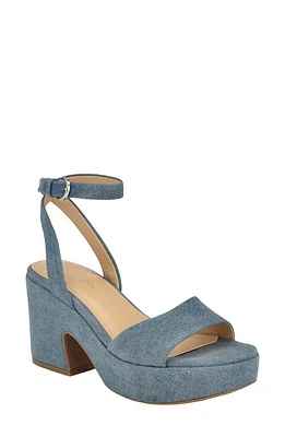 Calvin Klein Summer Ankle Strap Sandal Medium Blue at Nordstrom,