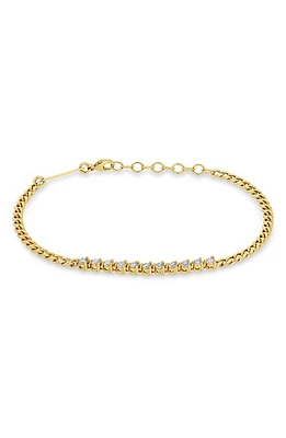 Zoë Chicco Diamond Tennis Bracelet in Yellow Gold at Nordstrom, Size 7