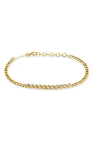 Zoë Chicco Diamond Tennis Bracelet in Yellow Gold at Nordstrom, Size 7