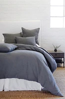 Pom Pom at Home 'Blair' Linen Duvet Cover in Midnight at Nordstrom