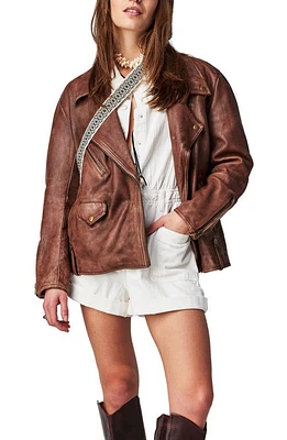 Free People We the Jealousy Leather Moto Jacket at Nordstrom,