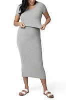 Kindred Bravely Olivia Rib 2-in-1 Nursing/Maternity Midi Dress at Nordstrom,