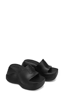 NAKED WOLFE Chic Platform Slide Sandal Black-Rubber at Nordstrom,