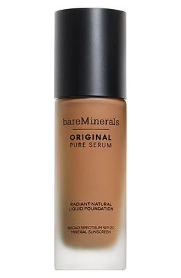 bareMinerals Original Pure Serum Radiant Natural Liquid Foundation Mineral SPF 20 in Deep Neutral at Nordstrom