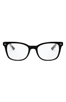 Ray-Ban 53mm Optical Glasses in Black at Nordstrom