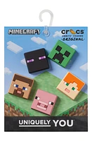 CROCS Minecraft 5-Pack Jibbitz Shoe Charms in White at Nordstrom