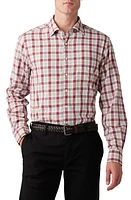 Rodd & Gunn Boltons Original Fit Check Button-Up Shirt in Crimson at Nordstrom, Size Xxx-Large