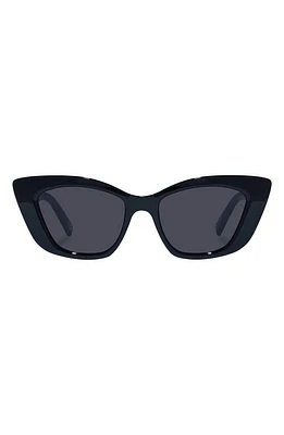 Le Specs Tranquil Turmoil 54mm Cat Eye Sunglasses in Black at Nordstrom