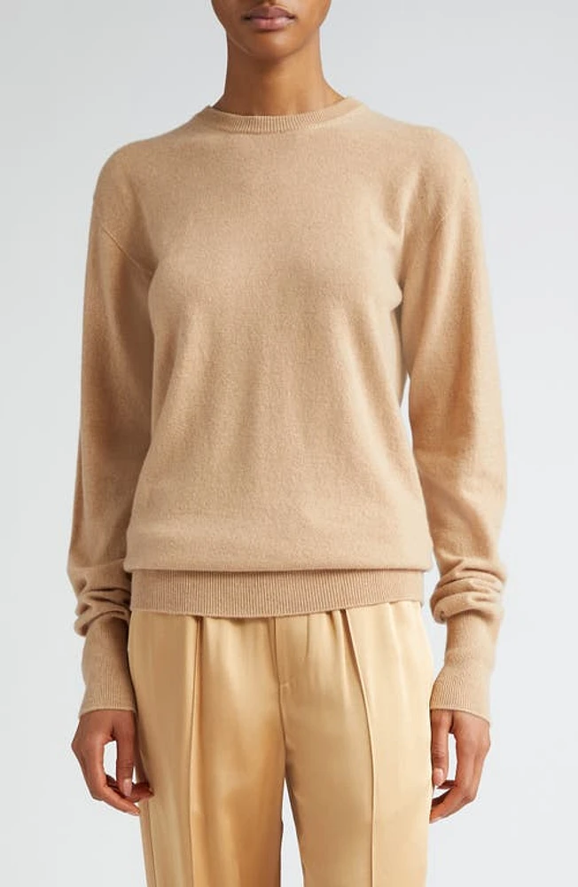 Jil Sander Relaxed Fit Superfine Cashmere Sweater in 239 Sand at Nordstrom, Size 2 Us