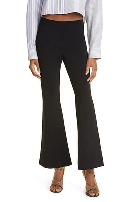 Stella McCartney Compact Knit Kick Flare Pants 1000 Black at Nordstrom,