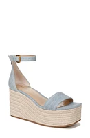 Veronica Beard Gianna Platform Wedge Sandal Vista Blue at Nordstrom,