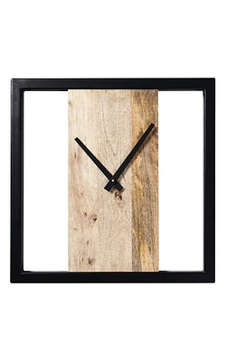 Renwil Sanna Wood Wall Clock in Matte Black at Nordstrom