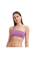 Au Naturel by Gottex Solid Reversible one shoulder bikini swim top Dusk Mauve at Nordstrom,