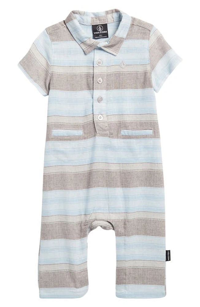 Volcom Stripe Romper Light Blue at Nordstrom,