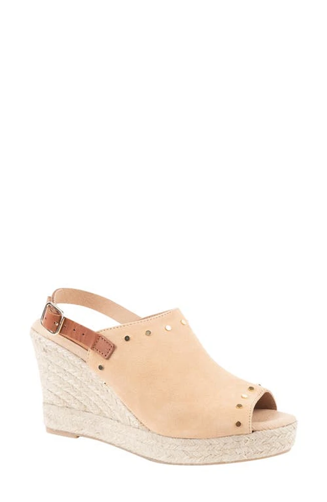 patricia green Rock Star Espadrille Wedge Sandal Camel at Nordstrom,