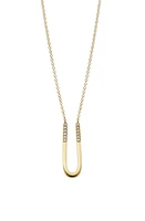 Bony Levy Diamond Initial Pendant Necklace in Gold-U at Nordstrom