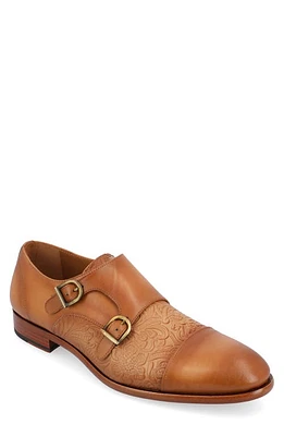 TAFT Lucca Double Monk Strap Shoe Honey Floral at Nordstrom,